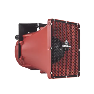 Altavoz de Alta Fidelidad / SPL Máx 139 dB a 1m / Alcance de Voz 250m (820 pies) / Dispersión 90° / NEMA 3R / C1D2 / Color Rojo