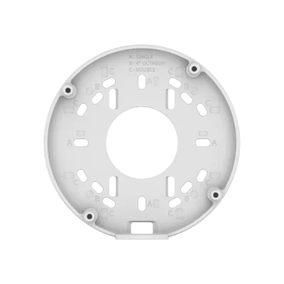 Caja de Conexiones Impermeable / IP66 NEMA 4X / Aluminio RAL9003 Blanco / ø144.2 x 64.5 mm / 870 g (1.92 lb) / Conduit 19.1 mm (3/4") M25 / Carga Máx. 2 kg / Tornillo TR20