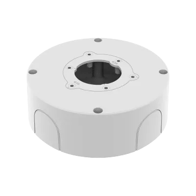 Caja de Conexiones Impermeable / IP66 NEMA 4X / Aluminio RAL9003 Blanco / ø144.2 x 64.5 mm / 870 g (1.92 lb) / Conduit 19.1 mm (3/4") M25 / Carga Máx. 2 kg / Tornillo TR20
