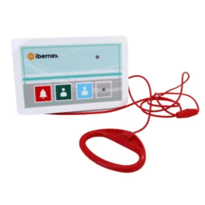 Terminal Inalámbrico de Baño / Botón Alarma-Presencia-Médico / IP65 / 400 m (1312 ft) / POCSAG / Alarma Acústico-Luminosa