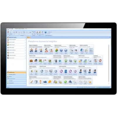 Pantalla Táctil / 21.5" / Windows 10 / IP65 / 4 USB / HDMI / VGA / RS-232 / Wi-Fi / Helpnex / Montaje Panel y VESA