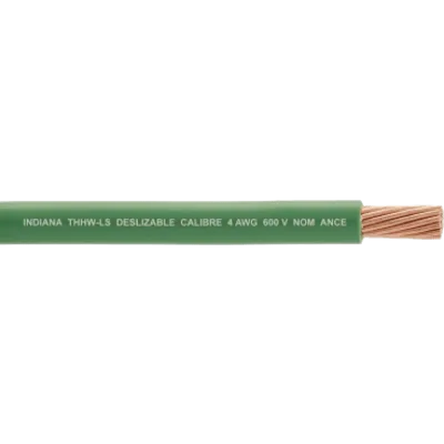 Cable Eléctrico THW-LS / Calibre 4 AWG / 19 Hilos / 33.6 mm² / 90°C / Bobina 100 m