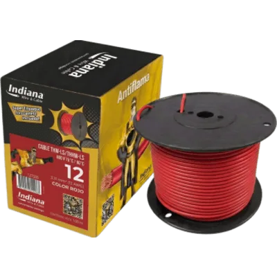 Cable THW-LS / Calibre 12 AWG / 19 Hilos / 90°C Seco / 75°C Mojado / Bobina 100 m (328 ft)