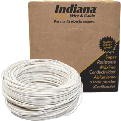 Cable SPT POT / 2 Conductores / Calibre 18 AWG / 100 m (328.08 ft) / 300 V / 60 °C / NOM-063-SCFI / Blanco