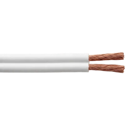 Cable Flexible SPT / 2 x 16 AWG / 300V 60°C / 100 m (328.08 ft) / PVC Autoextinguible / NOM-001-SEDE / Blanco