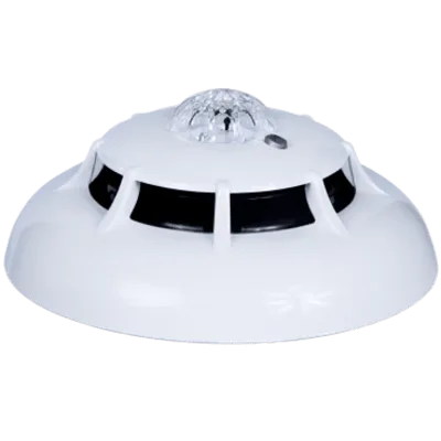Detector Multicriterio de Humo y Temperatura / 5 Modos Configurables / Aislador de Cortocircuito EN54-17 / Certificación EN54-5/7/17 / Consumo 200 µA en Reposo / Diámetro 110 mm (4.3 in)