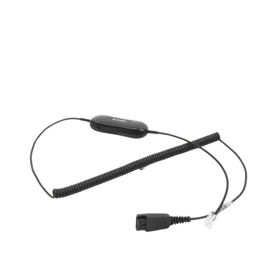 Cable de conexión QD a RJ-9 / 8 esquemas de cableado / Amplificación de micrófono / 3 configuraciones / 10V DC máx.