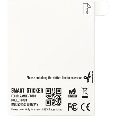 Etiqueta Rastreable / Bluetooth 5.0 / Batería 40 Días / Ultradelgada 1 mm / Impermeable / Logística y Paquetería