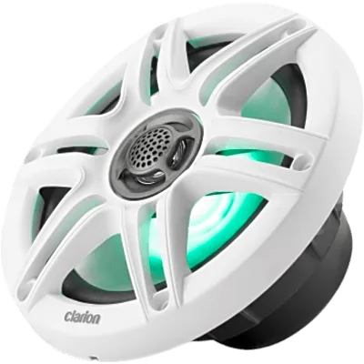 Altavoces náuticos Clarion® CMS Coaxial 6.5" / 30 W RMS / 4 ohm / 87 dB / 55 Hz-20 kHz / LED RGB / Montaje 5.00"-5.25"