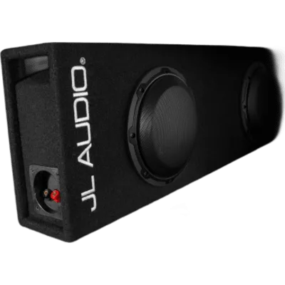 Subwoofer con Caja para Coche JL Audio MicroSub W3 / Dual 8" / 500 W RMS / 2 Ω o 4 Ω / Carcasa con Puertos / Terminal de 5 Vías