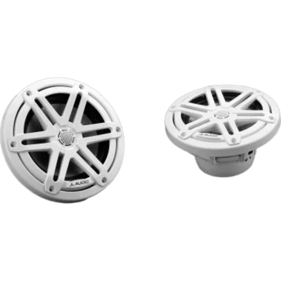 Bocinas Náuticas / 6.5" Coaxial / 60 W RMS / Tweeter Cúpula de Seda / LED Integrado / Rejilla Deportiva Blanca / 3 Años Garantía
