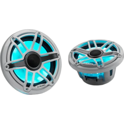 Bocinas Náuticas / 7.7" Coaxial / 100 W RMS / LED Transflective™ / Rejilla Deportiva Blanca / 4 Ω / 91 dB / 45 Hz-25 kHz