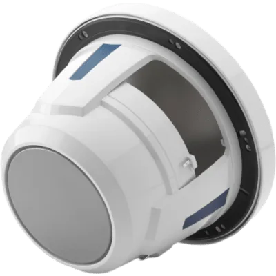 Bocinas Náuticas Coaxiales 8.8" (224 mm) / 125 W RMS / 90.5 dB / 38 Hz-20 kHz / 4 Ω / Polipropileno con Mica / Tweeter Cúpula de Seda / Rejilla Deportiva Blanca