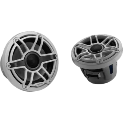 Bocinas Náuticas Coaxiales 8.8" (224 mm) / 125 W RMS / 90.5 dB / 38 Hz-20 kHz / 4 Ω / Polipropileno con Mica / Tweeter Cúpula de Seda / Rejilla Deportiva Blanca