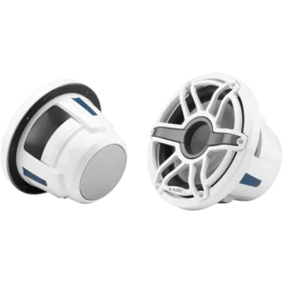 Subwoofer Náutico 10" / 250 W RMS / 4 Ω / Polipropileno con Mica / Rejilla Deportiva Blanca / Deflector Infinito o Caja Cerrada / Marino