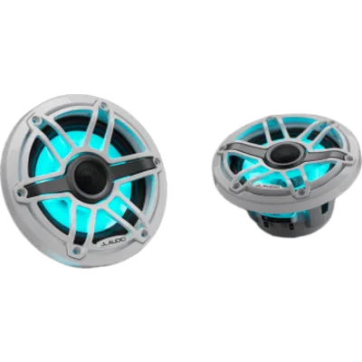 Bocinas Náuticas / 6.5" / Coaxial / 75 W RMS / LED Transflective / Rejilla Deportiva Blanca / 89.5 dB / 55 Hz-25 kHz / 4 Ω