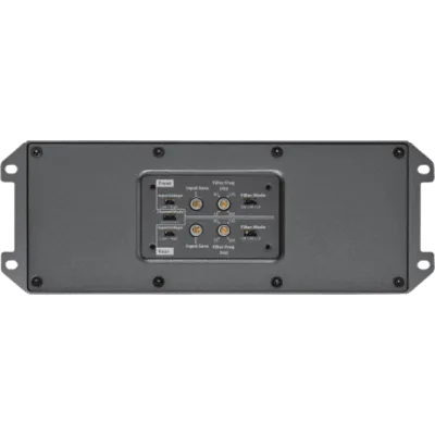 Amplificador Náutico y para Deportes de Motor / 4 Canales / 280 W RMS / Clase D / IPX7 / Filtros Paso Bajo y Paso Alto / Potenciómetros Calibrados
