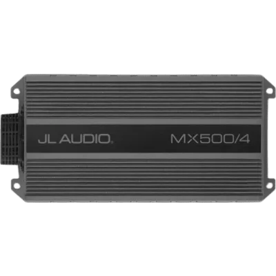 Amplificador Náutico y para Deportes de Motor / 4 Canales / 500 W RMS / Clase D / IPX7 / Filtros Paso Bajo y Paso Alto / Potenciómetros Calibrados con Bloqueo