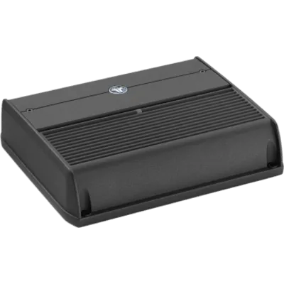 Amplificador Náutico y para Automóvil / 4 Canales / 400 W / Clase D / Rango Completo / 100 W RMS x 4 a 2 Ohmios / Filtros 50-500 Hz / Control Remoto Opcional / JL Audio