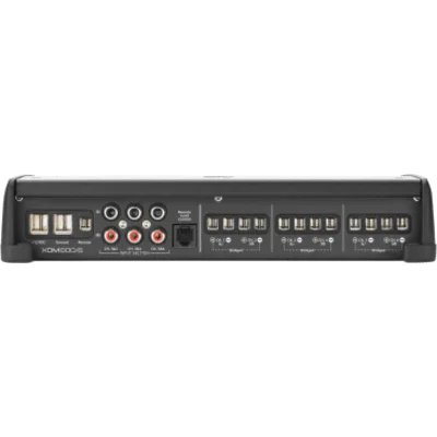 Amplificador Náutico y para Automóvil de Rango Completo / 6 Canales / 600 W / Clase D / 75 W x 6 a 4 Ω / 100 W x 6 a 2 Ω / 200 W x 3 Puenteado / Filtros Paso Alto y Bajo 50 Hz-500 Hz / JL Audio XDM600