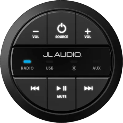 Mando a Distancia con Cable / Para Unidad Fuente MediaMaster / Indicador de Fuente LED / IP67 / NMEA 2000 / Bluetooth hasta 22.8 m (75 ft)