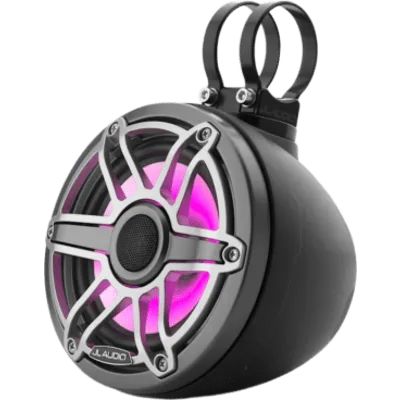 Sistema Cerrado Coaxial 6.5 in (165 mm) / Potencia RMS 75 W / Impedancia 4 Ω / Respuesta 100 Hz-25 kHz / Sensibilidad 89.5 dB / LED Transflective / Rejilla Deportiva Titanio / Cono Polipropileno con M