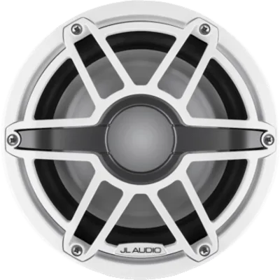 Subwoofer Náutico / 8" / Deflector Infinito o Caja Cerrada / 200 W RMS / Impedancia 4 Ω / Sensibilidad 86.8 dB / Cono de Polipropileno Relleno de Mica / Iluminación LED Transflective™ / Rejilla Deport