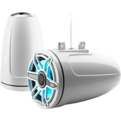 Bocinas Cerradas para Torre / 7.7" / Coaxial Cerrado / 100 W RMS / 4 Ω / 45 Hz - 25 kHz / Sensibilidad 91 dB / Iluminación LED Transflective™ / Blanco Clásico