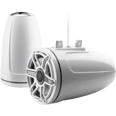 Bocinas Cerradas para Torre / Coaxial 7.7" (196 mm) / 100 W RMS / 4 Ω / Sensibilidad 91 dB / Respuesta de Frecuencia 45 Hz-25 kHz / Tweeter de Cúpula de Seda 25 mm (1") / Cono de Polipropileno Relleno
