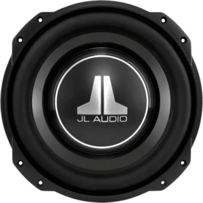 Subwoofer para Coche de Línea Fina / 10" (25.4 cm) / Dual 8 Ω / 400 W RMS / Cono de Polipropileno Relleno de Minerales / Terminal con Botones / Profundidad de Montaje 83 mm (3.25 in) / Xmax 15.2 mm (0