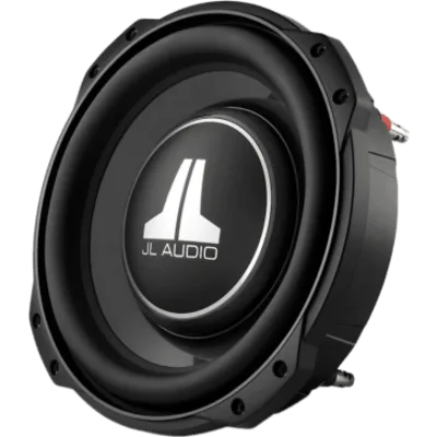 Subwoofer para Coche de Línea Fina / 10" (25.4 cm) / Dual 8 Ω / 400 W RMS / Cono de Polipropileno Relleno de Minerales / Terminal con Botones / Profundidad de Montaje 83 mm (3.25 in) / Xmax 15.2 mm (0