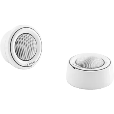 Tweeter de Componentes Náutico JL Audio M6 / 1" (25.4 mm) / Cúpula de Seda / Alta Potencia y Amplia Dispersión / Resistencia a Corrosión y UV / Soportes de Montaje Blancos / Anillo Embellecedor Blanco