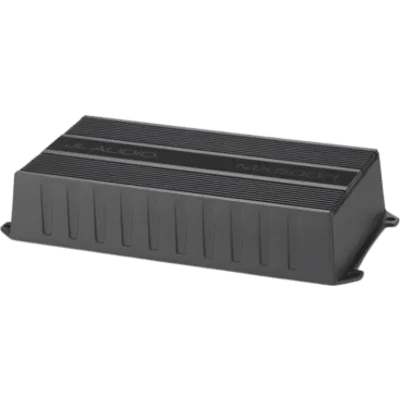 Amplificador Monobloque para Aplicaciones Náuticas y Deportes de Motor / 500 W RMS a 2 Ω / Clase D / IPX7 / Dimensiones 45 mm (1.77 in) x 237 mm (9.33 in) x 115 mm (4.50 in) / Peso 1.44 kg (3.18 lb) /