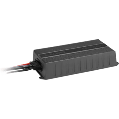 Amplificador Monobloque para Aplicaciones Náuticas y Deportes de Motor / 500 W RMS a 2 Ω / Clase D / IPX7 / Dimensiones 45 mm (1.77 in) x 237 mm (9.33 in) x 115 mm (4.50 in) / Peso 1.44 kg (3.18 lb) /