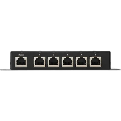 Concentrador de Red de Audio Óptico / Comunicaciones JLid / Para Amplificadores VXi / Entrada Óptica Digital SPDIF / 5 VDC / Dimensiones 165 x 98 x 26 mm (6.50 x 3.86 x 1.05 in) / Garantía 2 Años