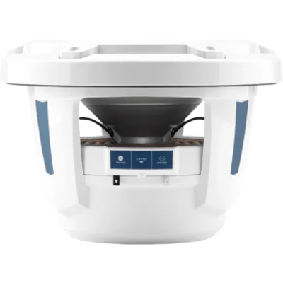 Subwoofer Náutico JL Audio M6 / 10" (254 mm) / Rejilla Clásica Blanca / 250 W RMS / 4 Ω / Cono de Polipropileno Relleno de Mica / Deflector Infinito o Recinto Cerrado / Amplificador Recomendado 75-250