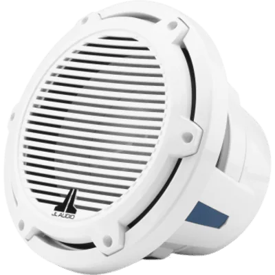 Subwoofer Náutico JL Audio M6 / 10" (254 mm) / Rejilla Clásica Blanca / 250 W RMS / 4 Ω / Cono de Polipropileno Relleno de Mica / Deflector Infinito o Recinto Cerrado / Amplificador Recomendado 75-250