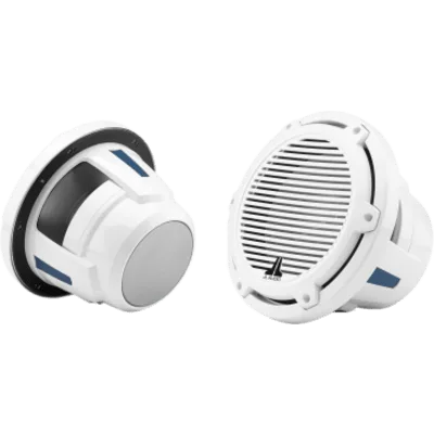 Subwoofer Náutico JL Audio M6 / 10" (254 mm) / Rejilla Clásica Blanca / 250 W RMS / 4 Ω / Cono de Polipropileno Relleno de Mica / Deflector Infinito o Recinto Cerrado / Amplificador Recomendado 75-250