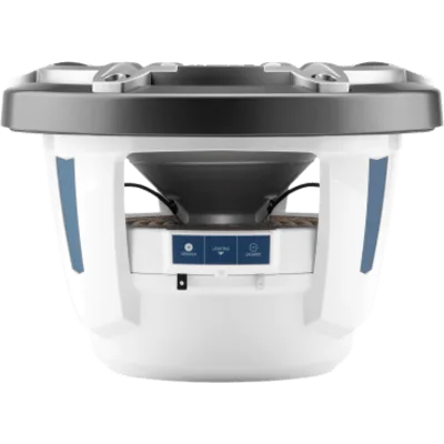 Subwoofer Náutico JL Audio M6 / 10" / Rejilla Deportiva de Titanio / 250 W RMS / Impedancia 4 Ω / Cono de Polipropileno Relleno de Mica / Montaje en Caja Sellada o con Puerto / Uso en Exteriores Náuti