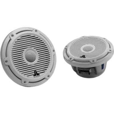 Bocinas Náuticas Coaxiales / 7,7" (196 mm) / Rejilla Clásica Blanca / 100 W RMS / 4 Ω / 45 Hz - 25 kHz / Tweeter Cúpula de Seda 25 mm (1") / Cono Polipropileno Relleno de Mica / Sin Iluminación LED / 
