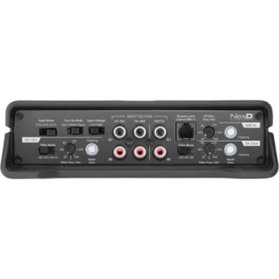 Amplificador de Sistema para Coche / 5 Canales / 700 W / Clase D / 4 x 75 W RMS + 1 x 180 W RMS a 4 Ω / 4 x 100 W RMS + 1 x 300 W RMS a 2 Ω / Filtros Paso Alto, Paso Bajo y Paso de Banda / Refuerzo de