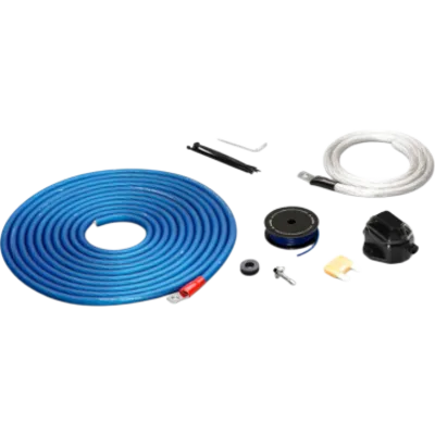 Kit de Conexión de Alimentación Premium / 4 AWG Real / 12 V / Un Amplificador / Conductor de Cobre OFC / Portafusible hasta 100 A / Fusible MAXI 80 A / Cable de Alimentación 5.8 m (19 ft) / Cable de T