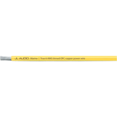 Cable de Alimentación Marino ABYC / 6 AWG / 200 pies (61 m) / Amarillo / Cobre OFC Estañado / 1,176 Hebras / PVC Flexible / Resistente a Aceite, Gasolina y UV / Instalaciones Marinas y Automotrices