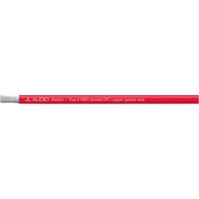 Cable de Alimentación Marino ABYC / 6 AWG Real / 200 pies (61 m) / Cobre OFC Estañado / 1,176 Hebras / Cubierta PVC Flexible / Resistente a Aceite, Gasolina y UV / Color Rojo