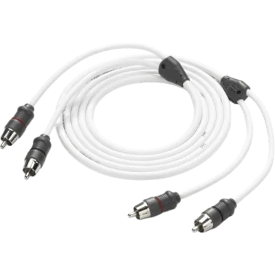 Cable de Interconexión de Audio Náutico / 2 Canales / Longitud 1.83 m (6 ft) / Conectores RCA Macho en Ambos Extremos / Cobre Puro Libre de Oxígeno (OFC) / Par Trenzado / Aislamiento de Polietileno / 