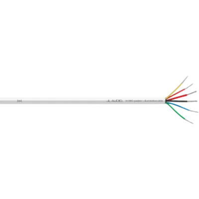 Cable Multifunción Marino / 250 pies (76.2 m) / 6 Conductores / 16/2 + 20/4 AWG / Cobre OFC Estañado / Cubierta PVC Blanco Grado Marino / Audio y Alimentación LED