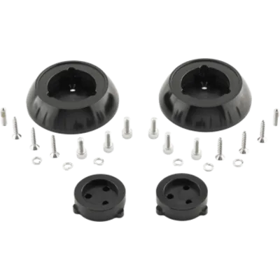 Accesorio de Montaje para Sistema Cerrado VeX / Montaje en Superficie / Aluminio Anodizado Negro / Base Giratoria 360° / Tornillo de Ajuste / Resistente a Corrosión y UV / Herrajes de Acero Inoxidable