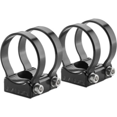 Accesorio de Montaje / Montaje Giratorio para Tubo 2.25 in (57.15 mm) / Sistema Cerrado VeX / Aluminio Mecanizado Marino / Acabado Anodizado Negro / Tornillería Acero Inoxidable Grado Marino / Perfil