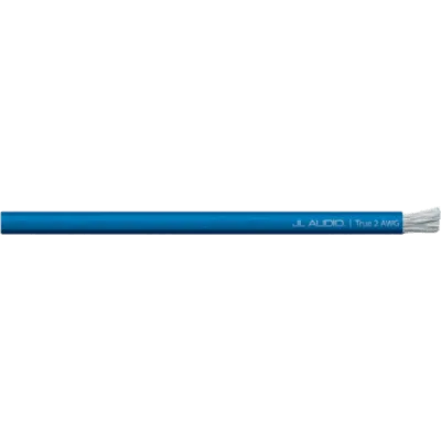 Cable de Alimentación para Amplificadores / 2 AWG Real / 50 pies (15.2 m) / Cobre OFC Estañado / 2,940 Hebras / Uso Marino / PVC Flexible / Azul Translúcido / Hasta 150 A