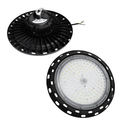 Luminario LED UFO High Bay / 100 W / 14,000 lm / Luz Fría 6500 K / IP66 / 85-265 V CA
